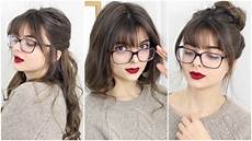 Hairstyles With Bangs And Glasses by Easy Hairstyles For Bangs Glasses Hairstyles With Bangs And Glasses