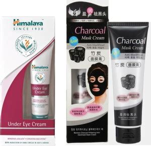 HIMALAYA Under Eye Cream (15ml) + Charcoal Mask (130g) Price in India ...