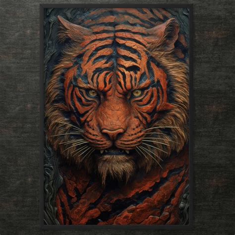Tiger Abstract Canvas Wall Art – LET ME DECOR