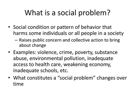 PPT - Social Problems PowerPoint Presentation, free download - ID:355413