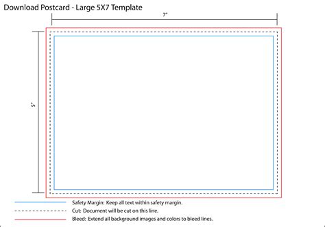 5X7 Label Template
