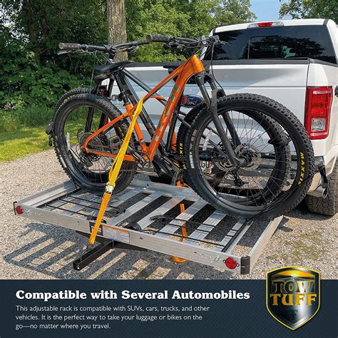 Buy Tow Tuff TTF-2762ACBR 2-in-1 Aluminum Cargo Carrier with Bike Rack ...