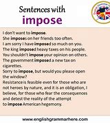 Image result for impose
