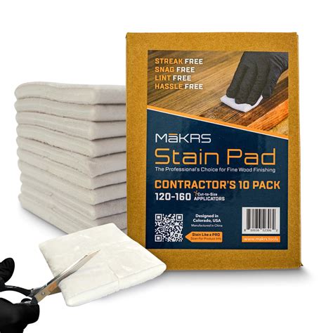 Amazon.com: MāKRS® Stain Pad: Cut-to-Size Wood Stain applicator pad for ...