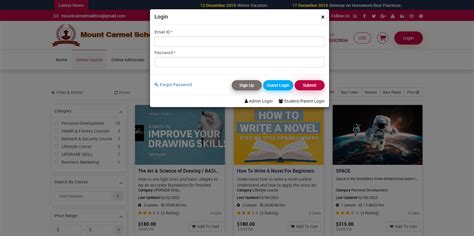 How to Guest user signup / login to online course? - Smart School ...