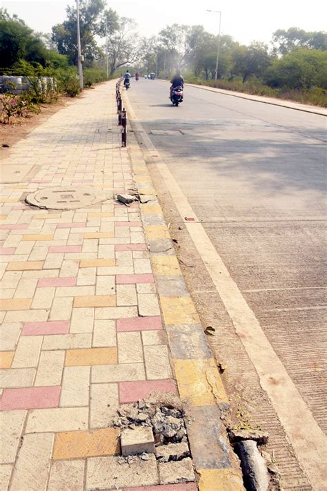 40 crore smart road built in diamond mill area was uprooted within a ...