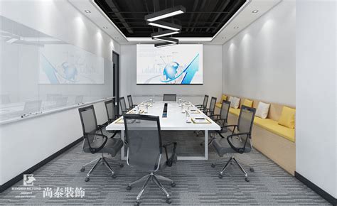 400平米人工智能科技公司办公室设计 | 禾思科技-办公室装修-尚泰装饰设计