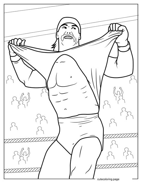 Wrestling Coloring Pages
