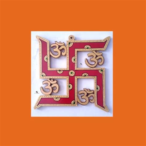 Buy DRAVY HANDICRAFTS Swastik Om for Door Entrance Swastik Symbol Nazar ...