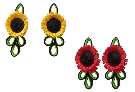 Designers Collection Handmade Ecofriendly Lightweight Earring/Yellow ...