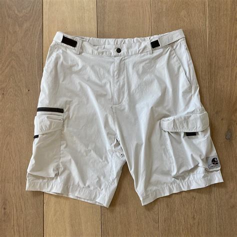 Carhartt WIP white cargo/hiking shorts Great utility... - Depop