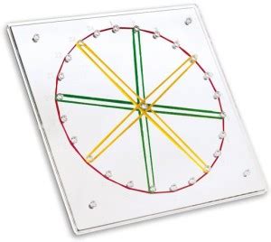 THE LABWORLD Geoboard for kids 30 cm mathematics kit learning geometric ...