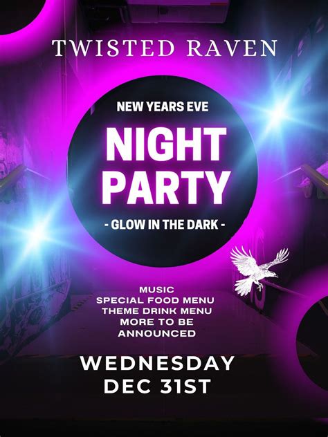 New Year’s Eve Night Party (Glow in the Dark), 8 Whiteface Memorial ...