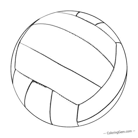 Volleyball coloring pages - Free printable coloring sheets