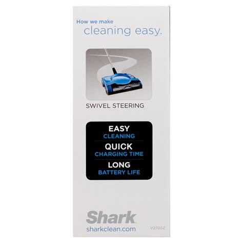 Shark Cordless Rechargeable Floor and Carpet Sweeper Motorized Brush ...