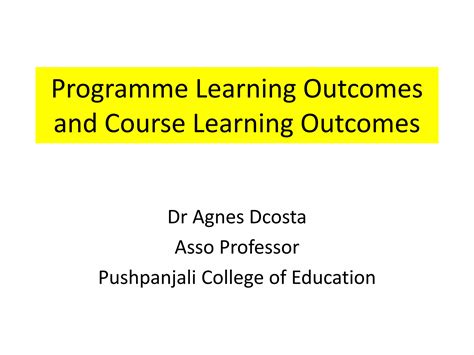 Programme Outcome 的图像结果