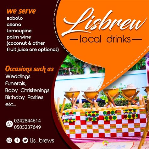 Lisbrew Local Bar, Ghanaian Start Up Business Serving Local Drinks