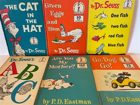 Lot of 6 Rare Vintage Dr. Seuss First Edition Book Club Books, Cat in ...