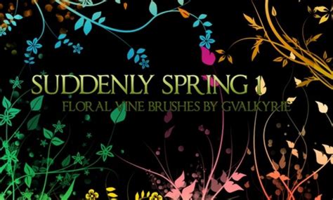 فرش الربيع (Suddenly Spring brushes) - أمل التقنية