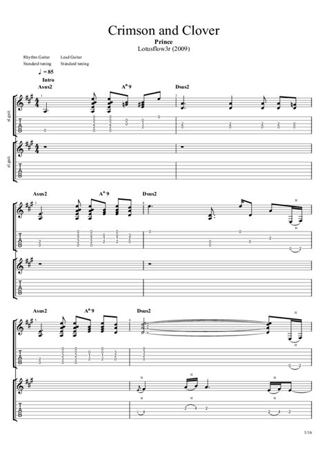 Crimson And Clover Guitar Chords Alternative Guitar Chords | TikTok
