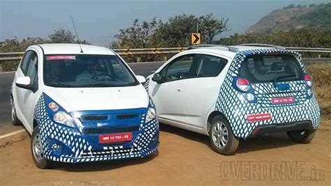 2014 Chevrolet Beat facelift spotted testing in India - Overdrive