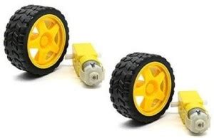 Bidas Smart Robot Car Wheel Plastic Tire With DC BO Gear Motor ...