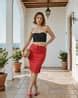 Buy Red Skirts for Women by Shein Online | sheinindia.in