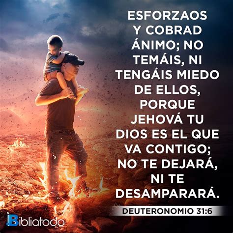 Deuteronomio 31:6 RV1960 - Versículo del Día