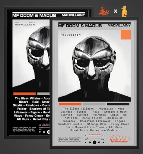MF DOOM Album Cover Poster Wall Decor Art - Perfect Gift for Fans! - Etsy
