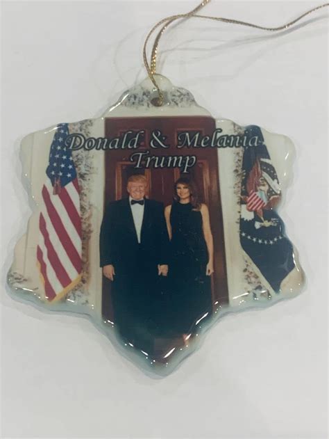 Amazon.com: President Donald Trump & Melania Porcelain Christmas ...