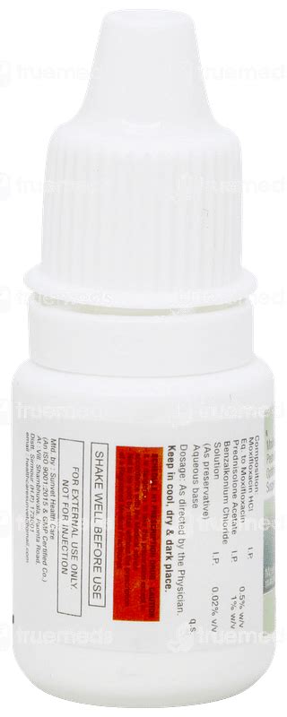 Moxistat P Eye Drops 5ml - Uses, Side Effects, Dosage, Price | Truemeds
