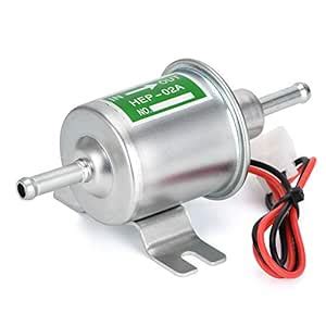 PQY Inline Electric Fuel Pump 12v Universal Low Pressure Diesel ...