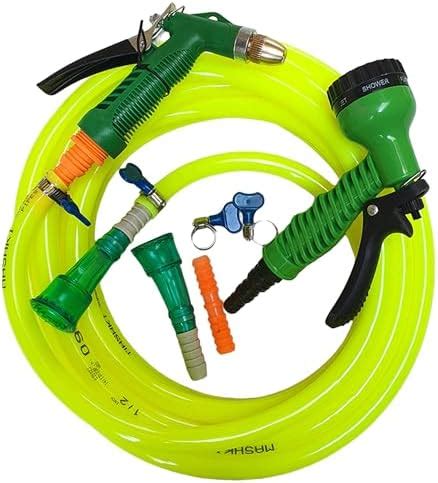 Mashki 1/2 Inch (12.5 mm) Water Hose Pipe With Water Sprayer, Tap ...