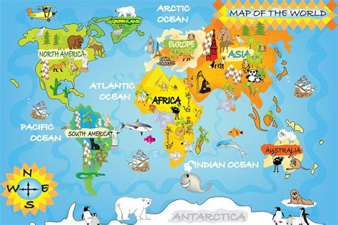 Kid's Guide Book World Map 的图像结果