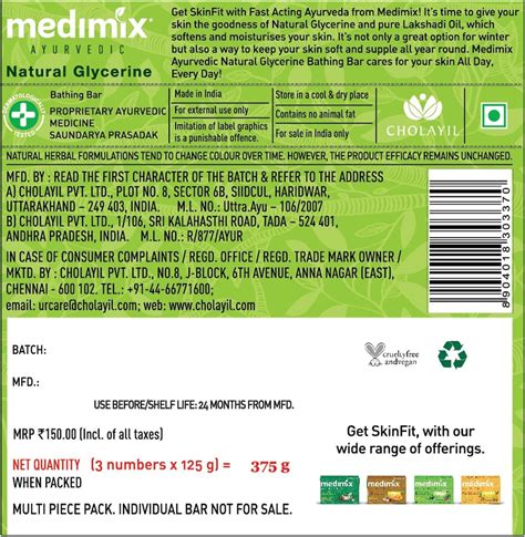 Buy MEDIMIX AYURVEDIC NATURALGLYCERINE AND LAKSHADI OIL BATHING SOAP ...