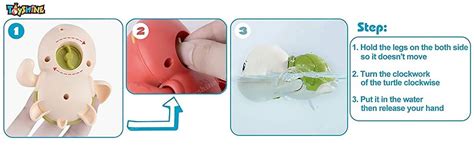 Buy Toyshine 2 Pack Cute Swimming Turtle Bath Toys for Toddlers 1-2 ...