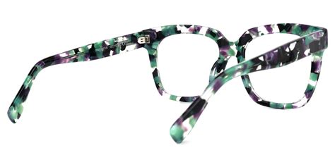Xion Square Sea-Green Glasses | Zeelool Glasses