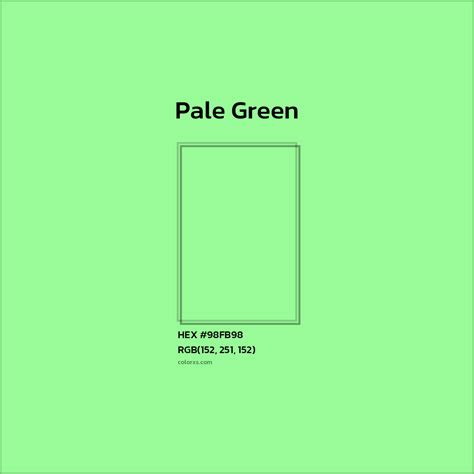 About Pale Green - Color codes, similar colors and paints - colorxs.com