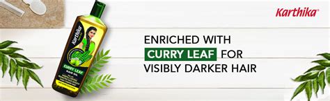 Buy Karthika Curry Leaf Hair Oil, Controls Hairfall, Promotes Hair ...