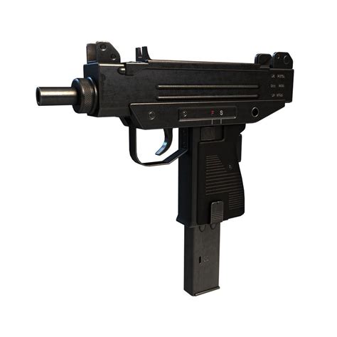 3D model Micro Uzi SMG VR / AR / low-poly MAX OBJ 3DS FBX | CGTrader.com