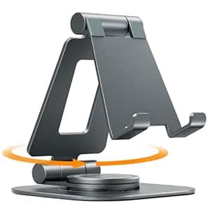 Nulaxy Rotatable Cell Phone Stand, Fully Adjustable Foldable Desktop ...