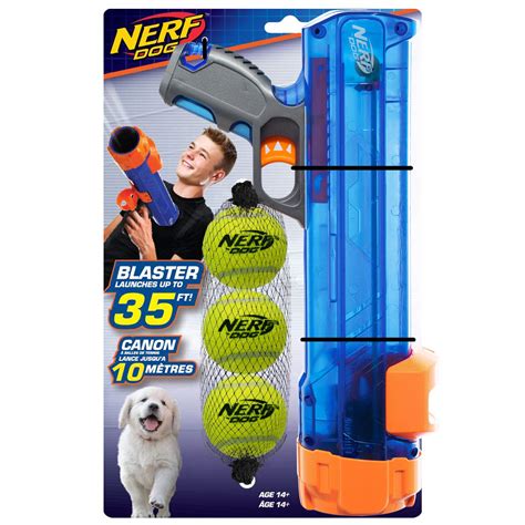 Buy Nerf Dog Small Size Tennis Ball Blaster Gift Set with 3 Balls ...