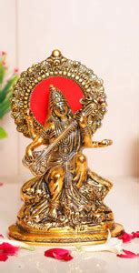 Fashion Bizz Fashion Bizz Maa Saraswati Playing Veena Gold Plated Metal ...