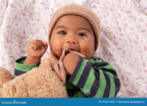 Cute Asian Baby Suck a Finger Stock Image - Image of bite, baby: 191871593