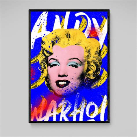 Pop Art Andy Warhol Marilyn Monroe Black And White