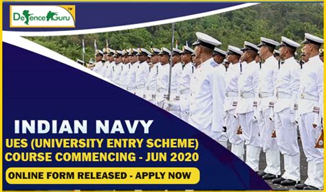 Indian Navy University Entry Scheme UES June 2020 - Online Form