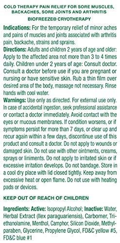 Buy Biofreeze Pain Reliever Gel, Cooling Topical Analgesic for Muscle ...