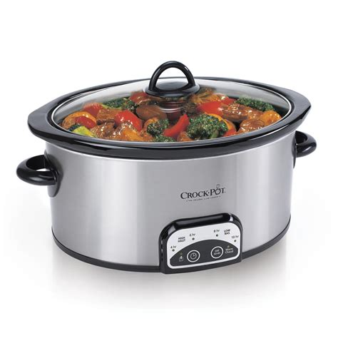 Crock-Pot® Smart-Pot™ 4Qt. Oval Programmable Slow Cooker, Stainless ...