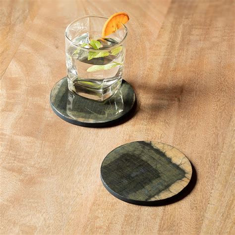 Shibori Fibre Coaster (Set of 2) - Ellementry – ellementry