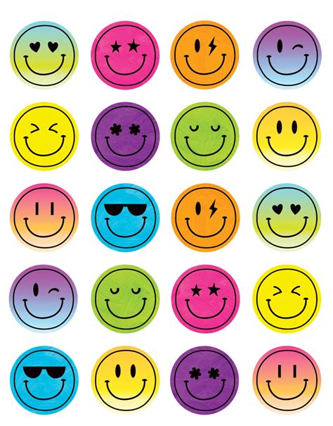 Brights 4Ever Smiley Faces Stickers - Home Messenger